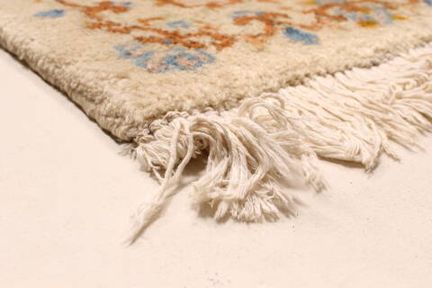 Kerman Beige Hand Knotted 90 X 201  Area Rug 250-30449 Image 3