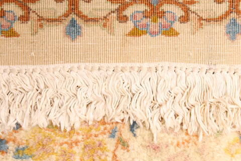 Kerman Beige Hand Knotted 90 X 201  Area Rug 250-30449 Image 4