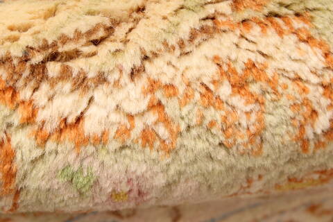 Kerman Beige Hand Knotted 90 X 201  Area Rug 250-30449 Image 8