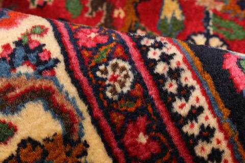 Mashad Red Hand Knotted 104 X 160  Area Rug 250-30450 Image 5