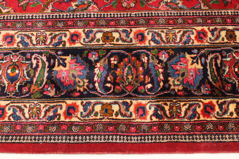 Mashad Red Hand Knotted 104 X 160  Area Rug 250-30450 Image 8