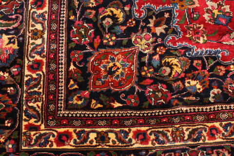 Mashad Red Hand Knotted 104 X 160  Area Rug 250-30450 Image 9