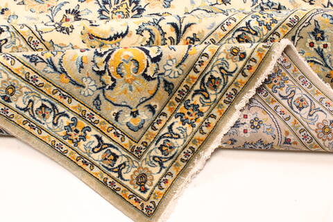 Kashan Blue Hand Knotted 117 X 177  Area Rug 250-30455 Image 1