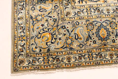 Kashan Blue Hand Knotted 117 X 177  Area Rug 250-30455 Image 6