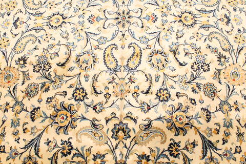 Kashan Blue Hand Knotted 117 X 177  Area Rug 250-30455 Image 7