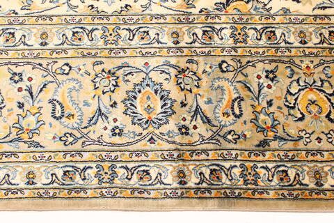 Kashan Blue Hand Knotted 117 X 177  Area Rug 250-30455 Image 8