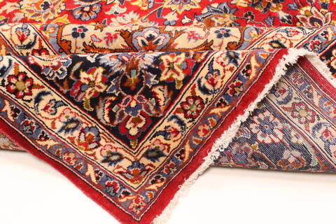 Najaf-abad Red Hand Knotted 99 X 145  Area Rug 250-30457 Image 1