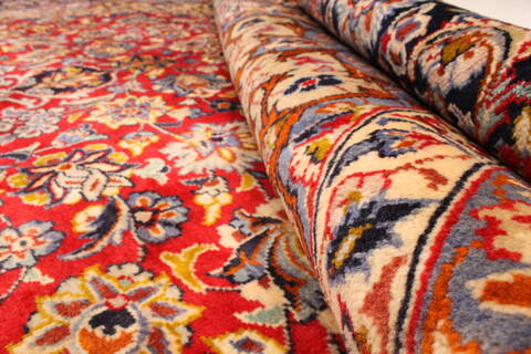 Najaf-abad Red Hand Knotted 99 X 145  Area Rug 250-30457 Image 2