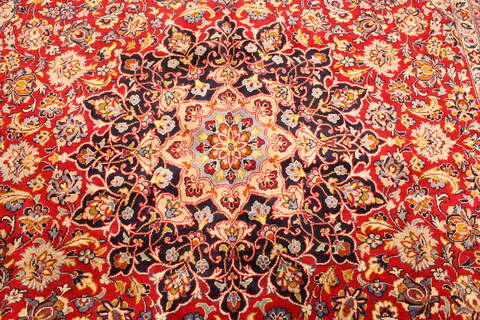 Najaf-abad Red Hand Knotted 99 X 145  Area Rug 250-30457 Image 7