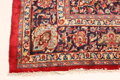 Mashad Red Hand Knotted 911 X 167  Area Rug 250-30459 Image 12