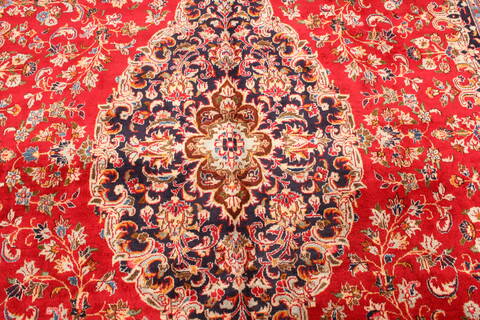 Mashad Red Hand Knotted 911 X 167  Area Rug 250-30459 Image 13
