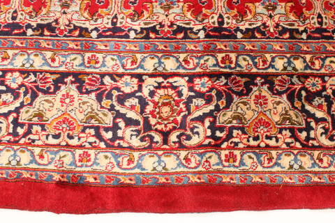 Mashad Red Hand Knotted 911 X 167  Area Rug 250-30459 Image 1