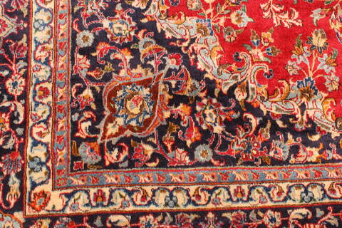 Mashad Red Hand Knotted 911 X 167  Area Rug 250-30459 Image 2