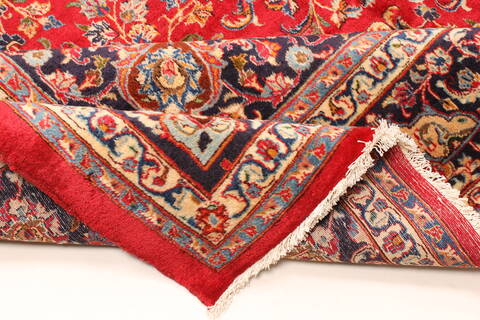 Mashad Red Hand Knotted 911 X 167  Area Rug 250-30459 Image 7