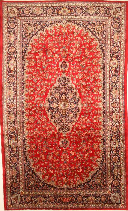 Mashad Red Hand Knotted 911 X 167  Area Rug 250-30459 Image 0