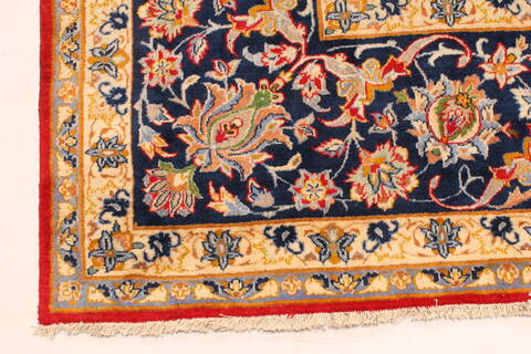 Najaf-abad Red Hand Knotted 124 X 168  Area Rug 250-30460 Image 11