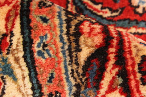 Hamedan Beige Hand Knotted 107 X 143  Area Rug 250-30467 Image 10