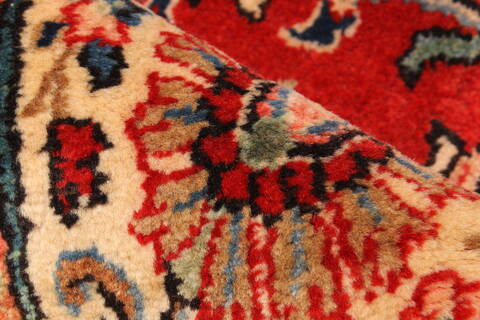 Hamedan Beige Hand Knotted 107 X 143  Area Rug 250-30467 Image 11