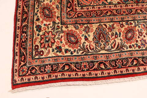 Hamedan Beige Hand Knotted 107 X 143  Area Rug 250-30467 Image 13