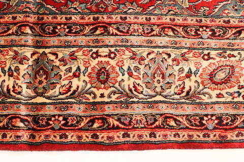 Hamedan Beige Hand Knotted 107 X 143  Area Rug 250-30467 Image 2