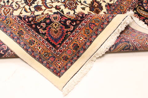 Mashad Beige Hand Knotted 113 X 163  Area Rug 250-30468 Image 13