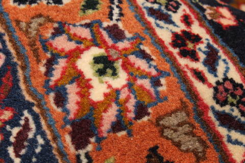 Mashad Beige Hand Knotted 113 X 163  Area Rug 250-30468 Image 5