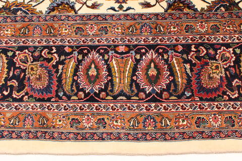 Mashad Beige Hand Knotted 113 X 163  Area Rug 250-30468 Image 8