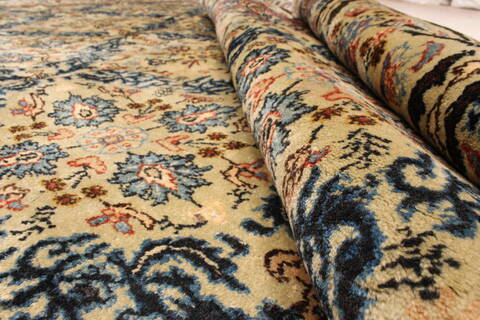 Mood Blue Hand Knotted 91 X 128  Area Rug 250-30470 Image 2