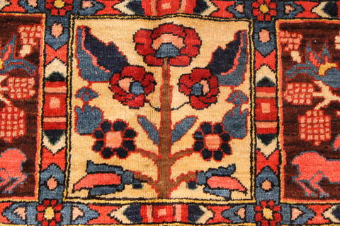 Bakhtiar Beige Hand Knotted 102 X 144  Area Rug 250-30471 Image 1