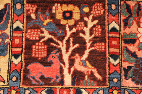 Bakhtiar Beige Hand Knotted 102 X 144  Area Rug 250-30471 Image 2