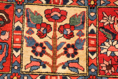 Bakhtiar Beige Hand Knotted 102 X 144  Area Rug 250-30471 Image 3