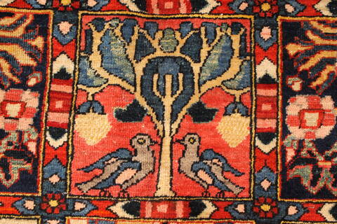 Bakhtiar Beige Hand Knotted 102 X 144  Area Rug 250-30471 Image 4