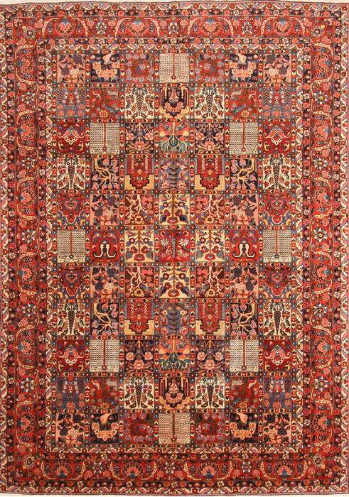 Bakhtiar Beige Hand Knotted 102 X 144  Area Rug 250-30471 Image 0