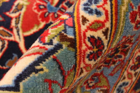 Kashan Red Hand Knotted 115 X 163  Area Rug 250-30476 Image 6