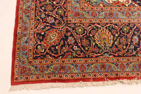 Kashan Red Hand Knotted 115 X 163  Area Rug 250-30476 Image 7