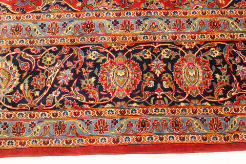 Kashan Red Hand Knotted 115 X 163  Area Rug 250-30476 Image 9
