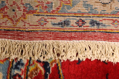 Yazd Red Hand Knotted 118 X 159  Area Rug 250-30477 Image 10