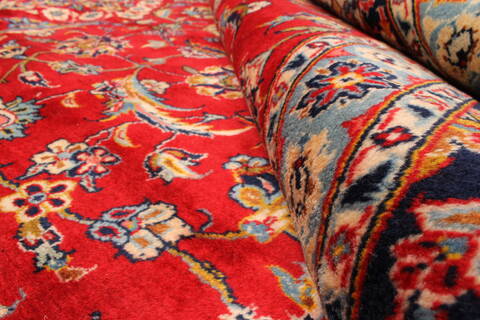 Yazd Red Hand Knotted 118 X 159  Area Rug 250-30477 Image 2