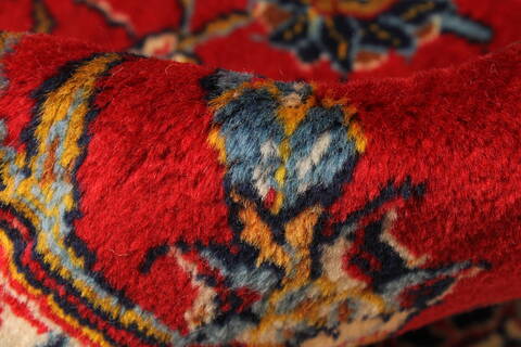 Yazd Red Hand Knotted 118 X 159  Area Rug 250-30477 Image 3