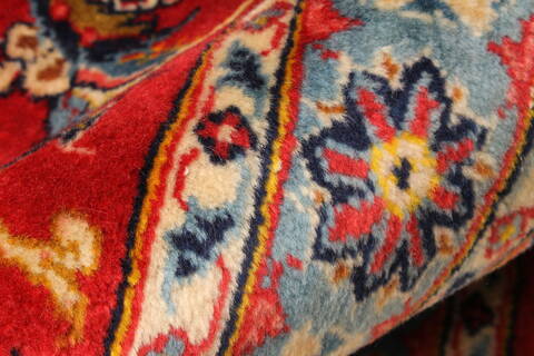 Yazd Red Hand Knotted 118 X 159  Area Rug 250-30477 Image 4
