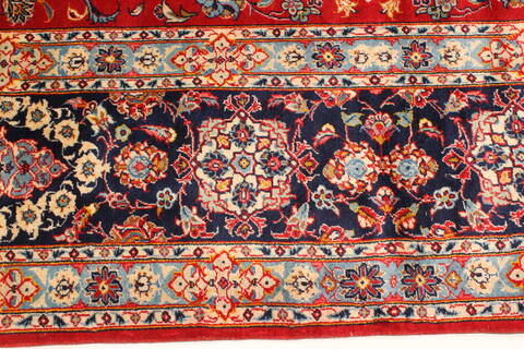 Yazd Red Hand Knotted 118 X 159  Area Rug 250-30477 Image 8