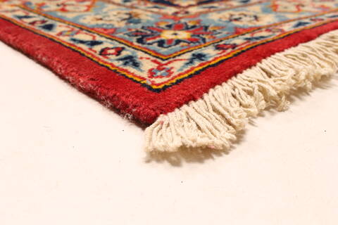 Yazd Red Hand Knotted 118 X 159  Area Rug 250-30477 Image 9