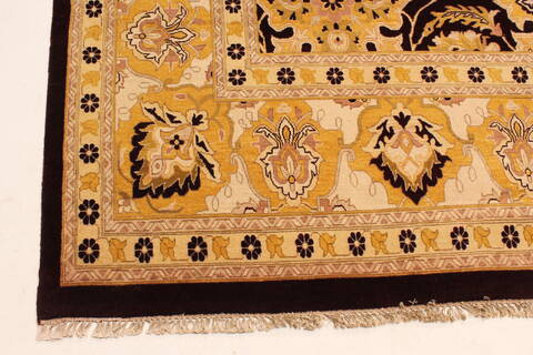 Agra Beige Hand Knotted 1311 X 1810  Area Rug 250-30481 Image 11