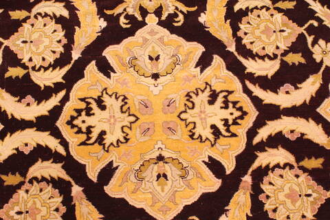 Agra Beige Hand Knotted 1311 X 1810  Area Rug 250-30481 Image 1