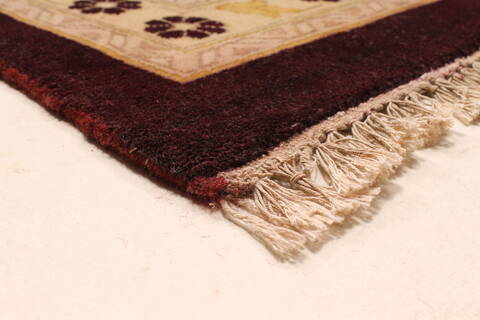 Agra Beige Hand Knotted 1311 X 1810  Area Rug 250-30481 Image 3