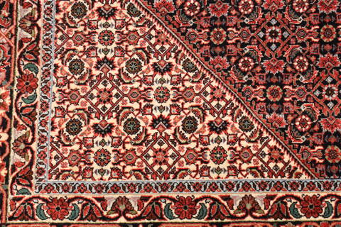 Bidjar Beige Hand Knotted 100 X 135  Area Rug 250-30482 Image 10