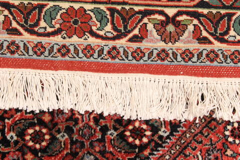 Bidjar Beige Hand Knotted 100 X 135  Area Rug 250-30482 Image 14