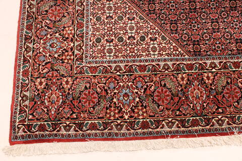 Bidjar Beige Hand Knotted 100 X 135  Area Rug 250-30482 Image 7