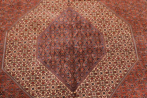 Bidjar Beige Hand Knotted 100 X 122  Area Rug 250-30488 Image 12