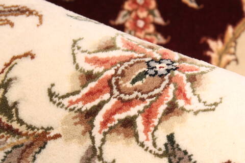 Tabriz Beige Hand Knotted 120 X 150  Area Rug 250-30489 Image 11